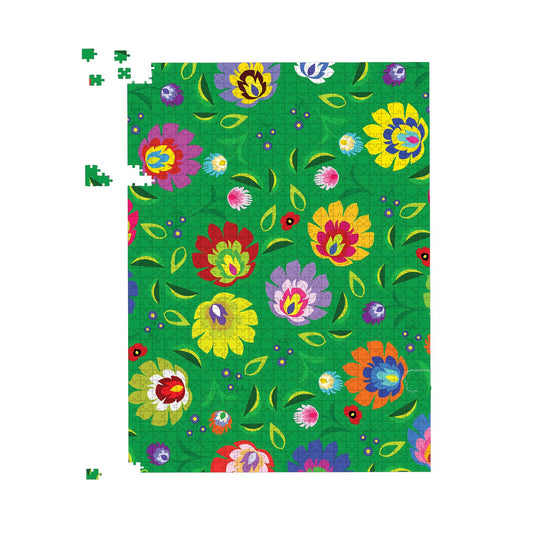 Polish Folk Floral Jigsaw Puzzle