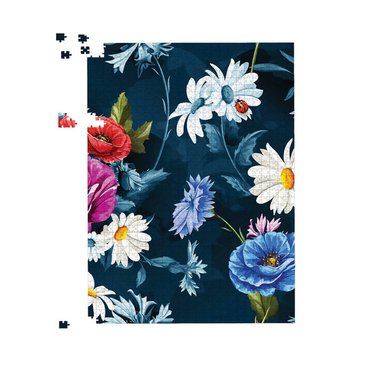 Poppy Flowers With Chamomile Jigsaw Puzzle