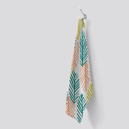 Scandinavian Style Foliage Tea Towel