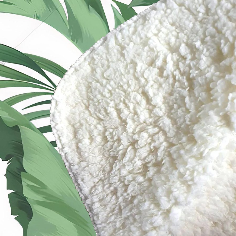 Trendy Tropical Leaves Sherpa Blanket