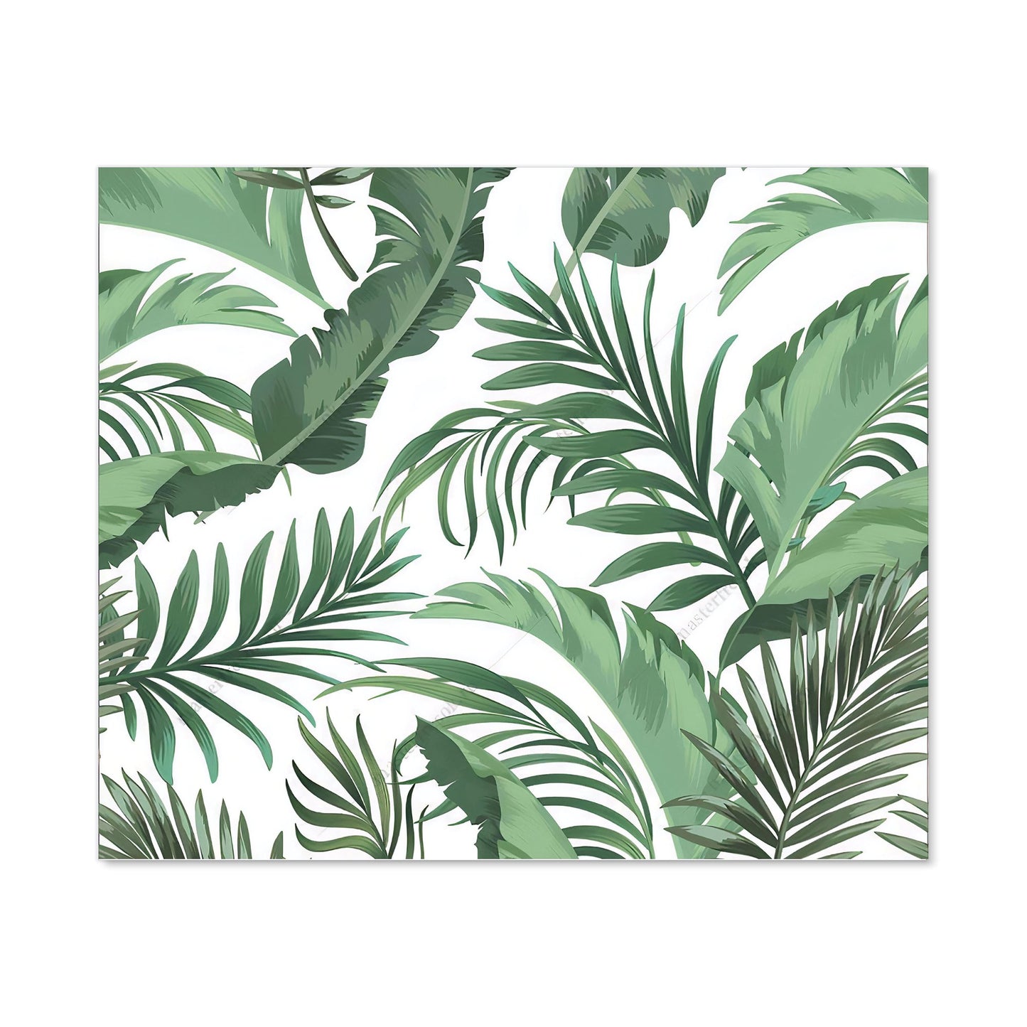 Trendy Tropical Leaves Kitchen Splashback