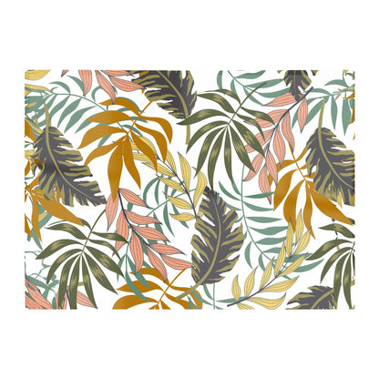 Tropical Leaves Glass Chopping Board