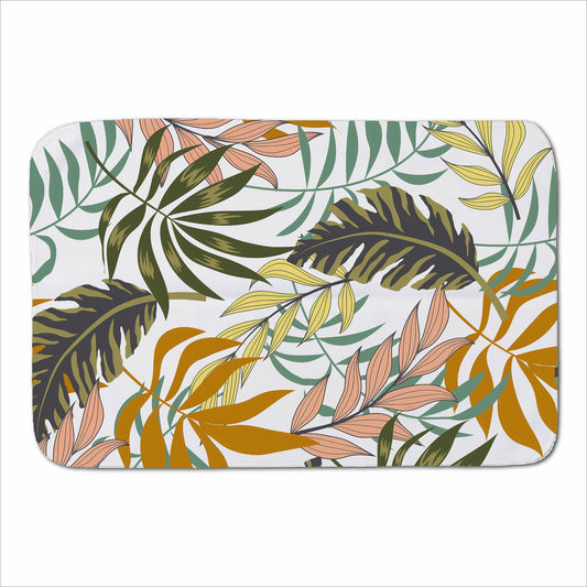 Tropical Leaves Sherpa Blanket