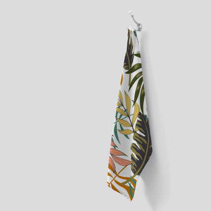 Tropical Leaves Tea Towel