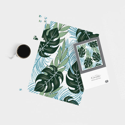 Tropical Pattern, Bright Plants, Flowers Jigsaw Puzzle