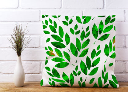 Watercolor Abstract Leaves Cushions