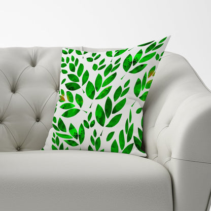 Watercolor Abstract Leaves Cushions