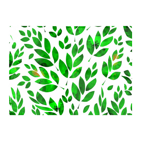 Watercolor Abstract Leaves Glass Chopping Board