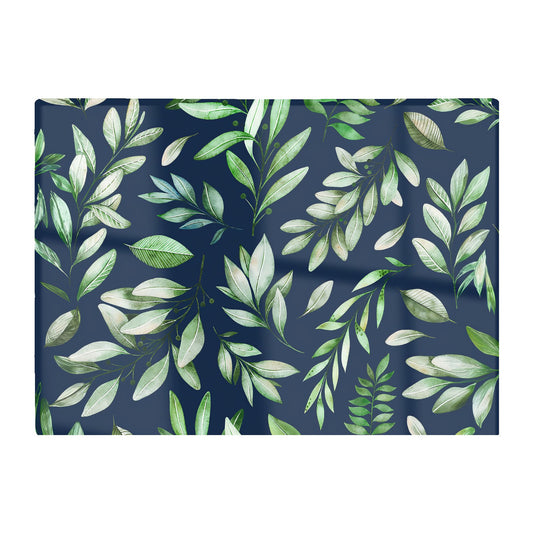 Watercolor Leaves Glass Chopping Board