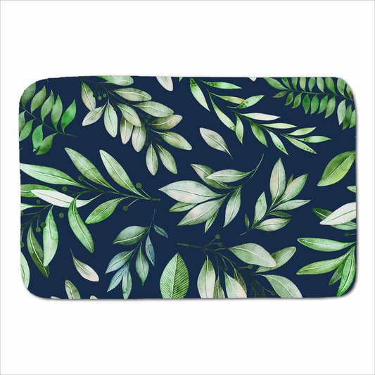 Watercolor Leaves Sherpa Blanket