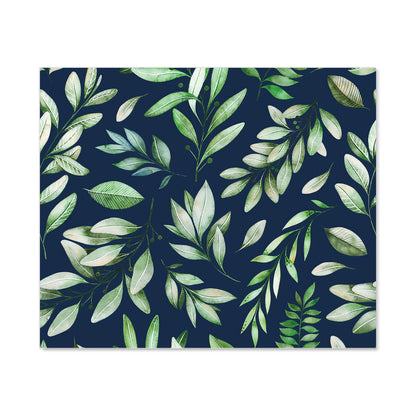 Watercolor Leaves Kitchen Splashback
