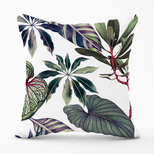 Watercolor Tropical Leaf Cushions