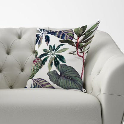 Watercolor Tropical Leaf Cushions