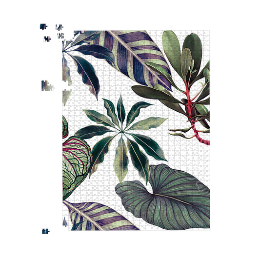 Watercolor Tropical Leaf Jigsaw Puzzle