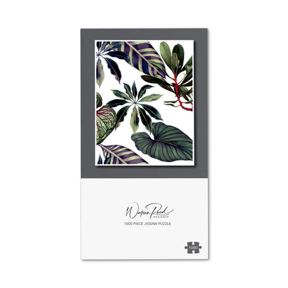 Watercolor Tropical Leaf Jigsaw Puzzle