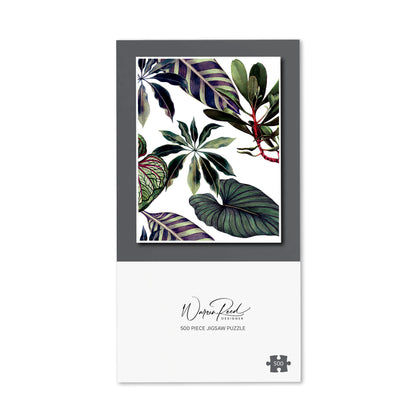 Watercolor Tropical Leaf Jigsaw Puzzle