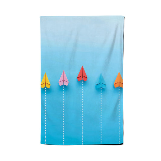 Paper Aeroplanes Tea Towel