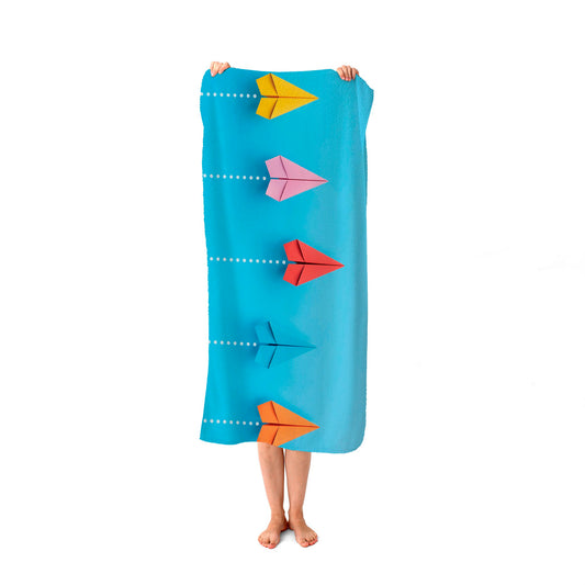 Paper Aeroplanes Beach Towel