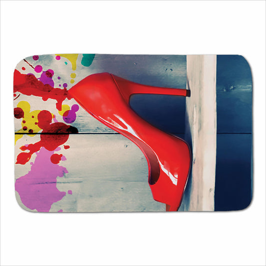 Retro Red Shoes Sherpa Blanket