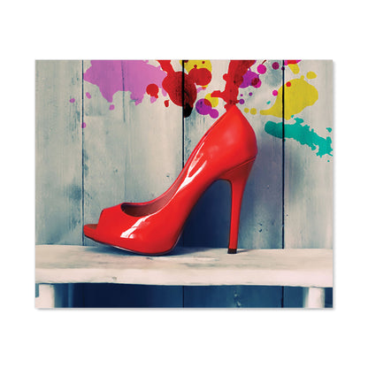 Retro Red Shoes Kitchen Splashback