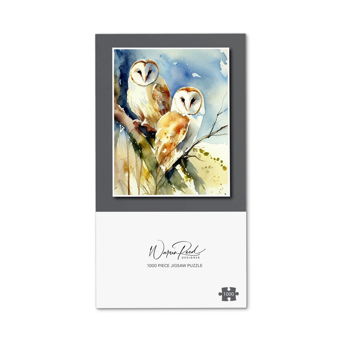 Barn Owls Watercolour Jigsaw Puzzle