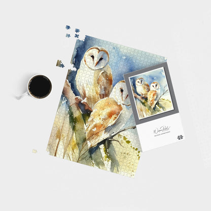 Barn Owls Watercolour Jigsaw Puzzle
