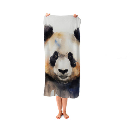 Panda Watercolour Beach Towel