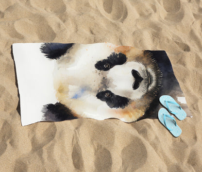 Panda Watercolour Beach Towel