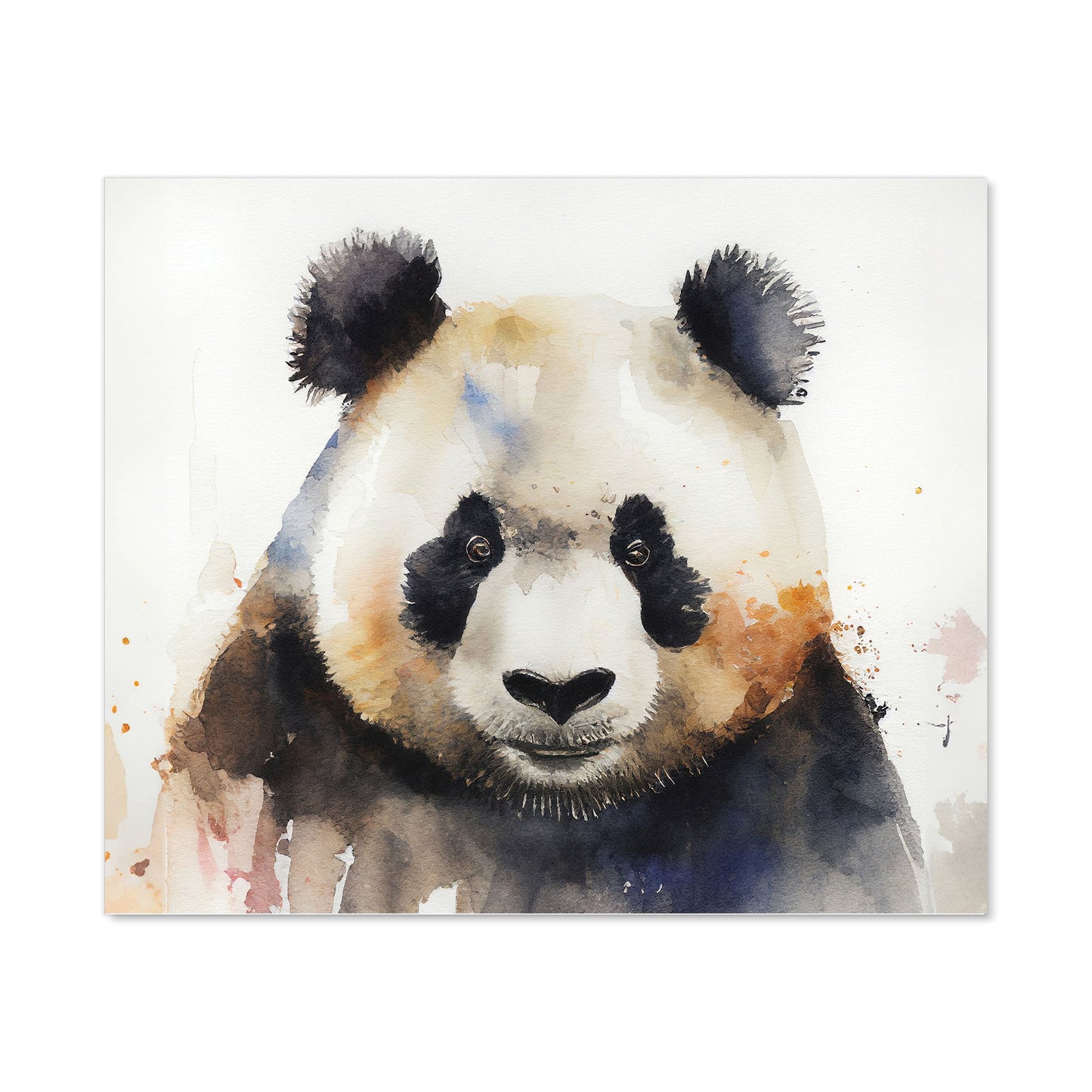 Panda Watercolour Kitchen Splashback