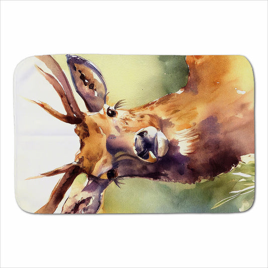 Splendid Stag Watercolour Sherpa Blanket