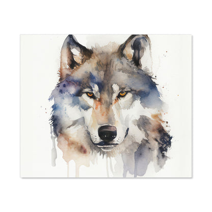 Wolf Watercolour Kitchen Splashback