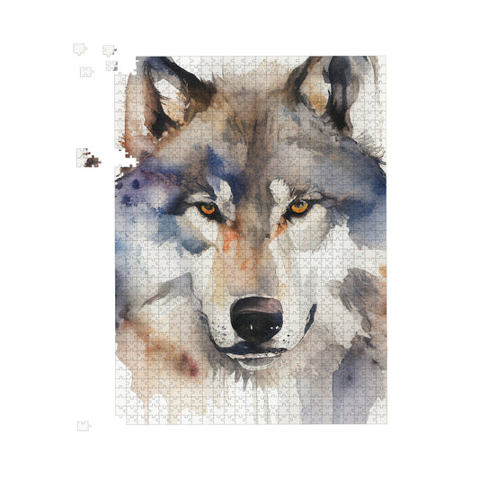 Wolf Watercolour Jigsaw Puzzle