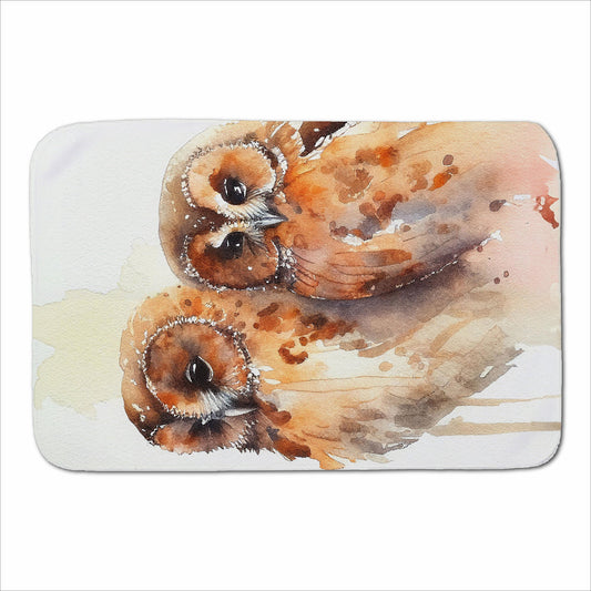 Loving Tawny Owls Watercolour Sherpa Blanket