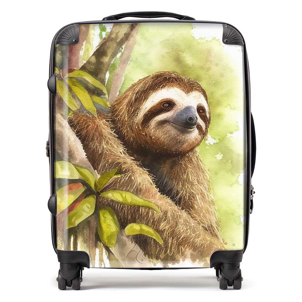 Sloth Watercolour Suitcase