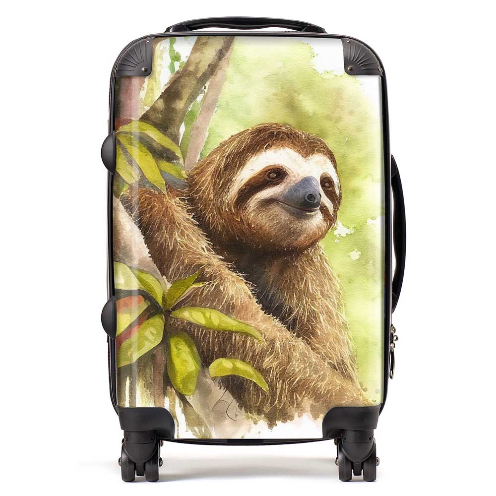 Sloth Watercolour Suitcase