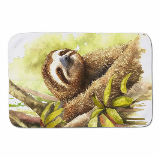 Sloth Watercolour Sherpa Blanket