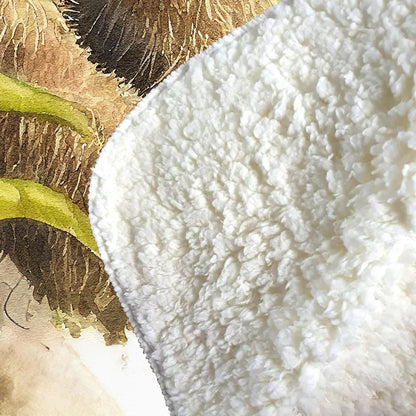 Sloth Watercolour Sherpa Blanket