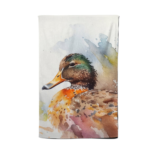 Mallard Watercolour Tea Towel