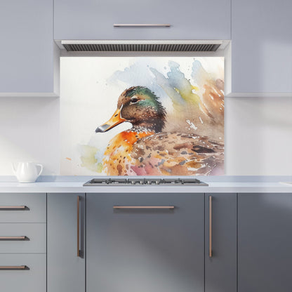 Mallard Watercolour Kitchen Splashback
