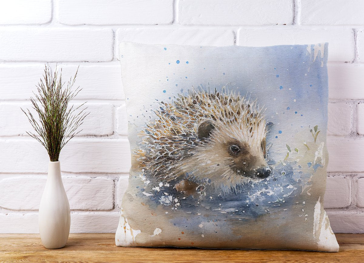 Hedgehog Watercolour Cushions