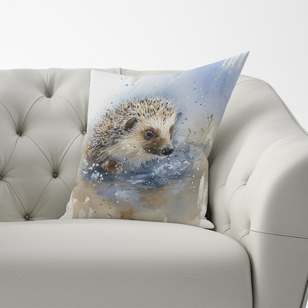 Hedgehog Watercolour Cushions
