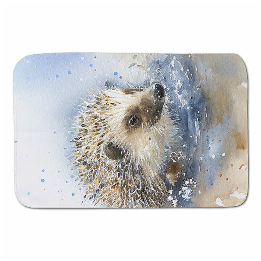 Hedgehog Watercolour Sherpa Blanket