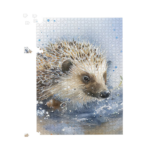 Hedgehog Watercolour Jigsaw Puzzle