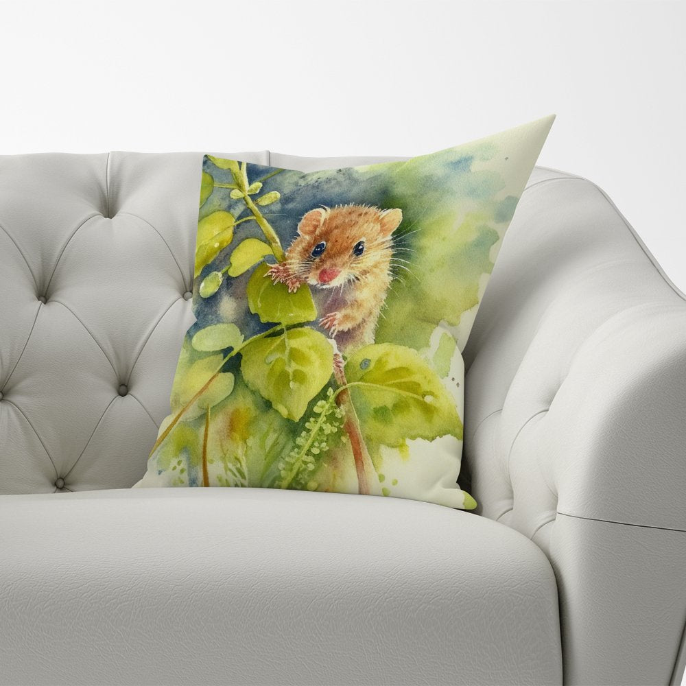 Dormouse Watercolour Cushions