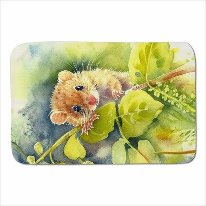 Dormouse Watercolour Sherpa Blanket