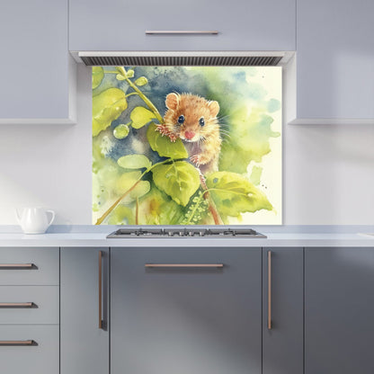 Dormouse Watercolour Kitchen Splashback