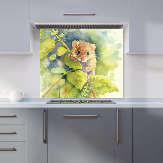 Dormouse Watercolour Kitchen Splashback
