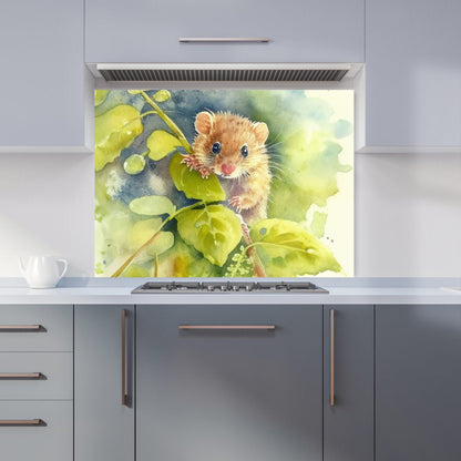 Dormouse Watercolour Kitchen Splashback