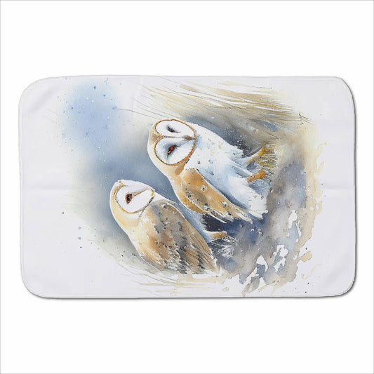 Barn Ano Owls Watercolour Sherpa Blanket