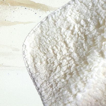 Badger Watercolour Sherpa Blanket